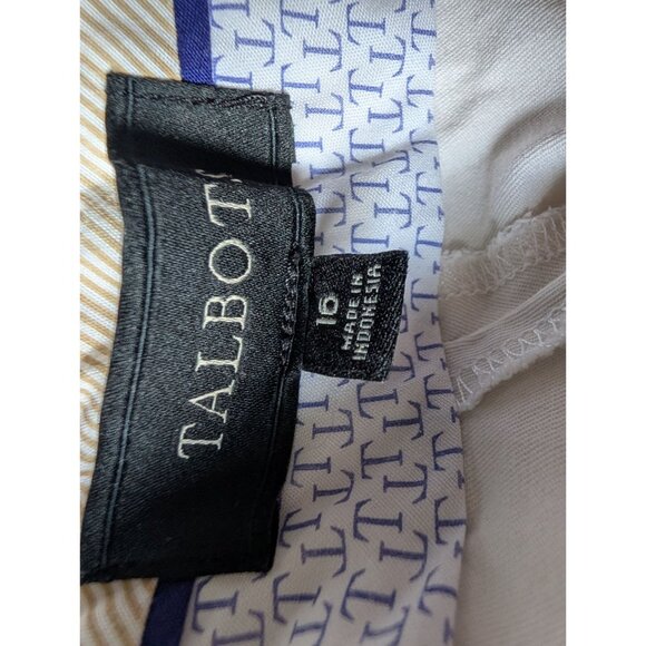 Talbots Womens Curvy Fit White Pants Size 16 - Picture 3 of 6